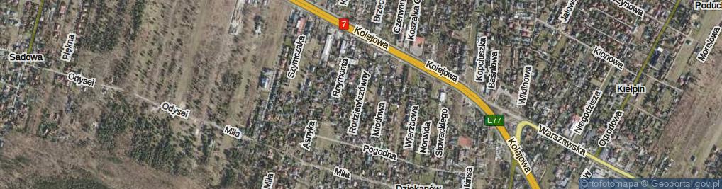 Zdjęcie satelitarne Rodziewiczówny Marii ul.